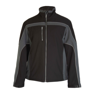 New Arrivals ANSI Class 2 EN ISO 20471 Class 2 <b>High</b> <b>Visibility</b> <b>Softshell</b> <b>Jackets</b> Black Waterproof Reflective for Outdoor Use - Product Image 1