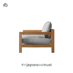 Ensemble de meubles d'extérieur en teck moderne de qualité professionnelle, canapé et chaises longues faits à la main pour la plage et le jardin - Harun - Product Image 4