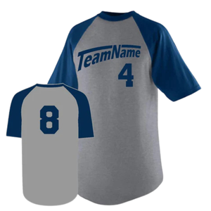 Camiseta de Béisbol Personalizada de Manga Corta Raglán para Jóvenes, Uniforme Deportivo de Poliéster para Equipos, Proveedor Mayorista OEM - Product Image 3