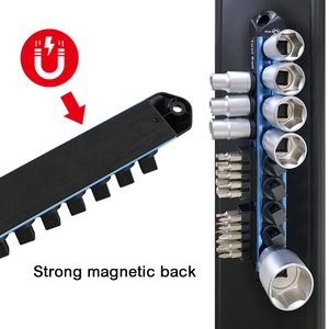 Rail magnétique en aluminium à fixation rapide pour douilles et embouts, avec support de 1/2 pouce - Product Image 5