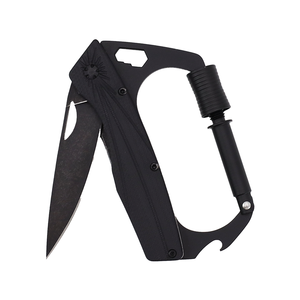 Mosquetón con cuchillo de bolsillo plegable Abrebotellas Equipo de supervivencia para exteriores - Product Image 2