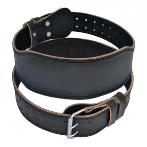 Ceinture de musculation en cuir unisexe avec boucle réglable pour l'entraînement de force et les séances de gym - Product Image 4