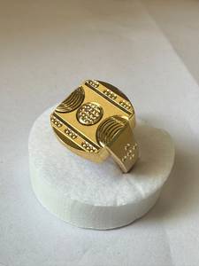 Anillo de Latón para Hombre, Chapado en Oro de 18K, Joyería de Moda, Anillo Casual Vintage para Hombre, Regalo para Boda o Fiesta, Producto Hecho a Mano al por Mayor - Product Image 1
