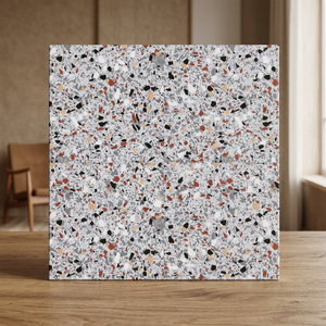 400x400 Terrasse Extérieure Terrazzo Porcelaine Mat Carrelage Rustique Antidérapant pour Sol Intérieur et Mur 16x16 pouces - Product Image 3