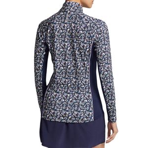 <b>Navy</b> Blue <b>Women's</b> Printed Golf Top Long Sleeve Sports Shirt With Matching <b>Skirt</b> Outdoor Athletic Golf Tennis Uniform - Product Image 6