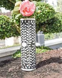 Jarrón de Flores con Incrustaciones de Hueso de Calidad 2026, Decoración para el Hogar, Boda, Hecho a Mano, Ecológico, Diseño Moderno, Colores Personalizados, FAIZA CRAFT - Product Image 5