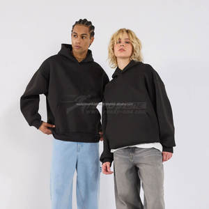 Sweatshirts personnalisés unisexes en coton anti-boulochage Sweatshirts à capuche respirants de haute qualité pour la saison d'hiver avec logo personnalisé - Product Image 4