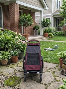 Remorque/Poussette/Vélo de jogging 3 en 1 pour enfants en alliage d'aluminium avec capacité de 35 kg, pneus de 20 pouces, suspension indépendante - Product Image 1