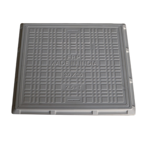 Couvercle de manhole durable en PRV 30x30, carré, en plastique renforcé de fibre de verre pour drain extérieur et accès aux équipements - Product Image 3