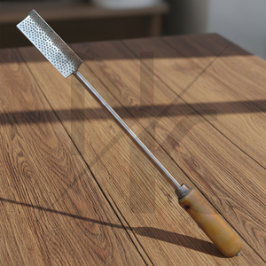 Raspador de Dientes para Caballos de Acero Inoxidable de Cuello Largo, Hecho a Medida, de Alta Calidad, con Mango de Madera, Herramienta Reutilizable para Herradores, Recortador de Pezuñas - Product Image 6