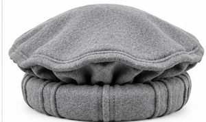 Cappelli Afghani da Uomo all'Ingrosso, Cappello Pakol Chitrali in Lana Grigia, Tradizionale con Bordo Pieghevole, Topi Invernale Caldo e Confortevole - Product Image 3