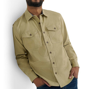 Camisas de Hombre de Algodón Transpirable de Primera Calidad, Diseño Personalizado, Casuales de Primavera, Secado Rápido, Ecológicas, Tejido de Punto de 320g, MOQ Bajo - Product Image 2
