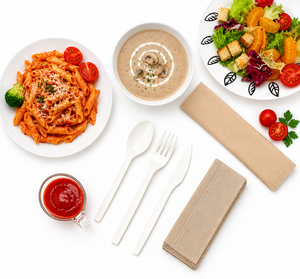Couteau à pâtisserie en papier biodégradable robuste de 155 mm pour gâteaux, pâtisseries, desserts et services alimentaires – Lot de 25 pièces – Modèle 2026 - Product Image 1