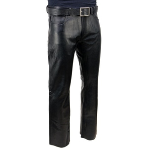 Custom <b>Men</b>’s <b>Leather</b> <b>Trousers</b> Slim Fit Motorcycle Pants Fashion Casual Streetwear Bottoms Private Label OEM Wholesale Supplier - Product Image 1