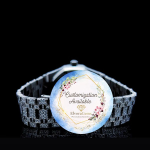 Reloj Personalizado con Diamantes de Imitación VVS de Alta Calidad, Resistente al Agua, Mecánico Automático, de Acero Inoxidable para Hombre - Product Image 3
