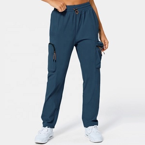 Pantalones Cargo para Hombre, Cintura Media, Ligeros, Impermeables, Transpirables, con Cordón, Casuales, para Actividades al Aire Libre, con Bolsillos, Resistentes al Viento - Product Image 1