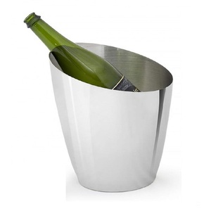 Cubo de hielo de acero inoxidable de última generación, con doble pared aislante, enfriador de vino y champán, enfriador de bebidas para bares, hoteles y eventos de boda - Product Image 1