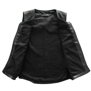 Gilet en cuir pour homme, haute qualité, sur mesure, vêtement d'hiver, coupe ajustée, sans manches, gilet en cuir tendance, respirant, gilets pour homme - Product Image 3