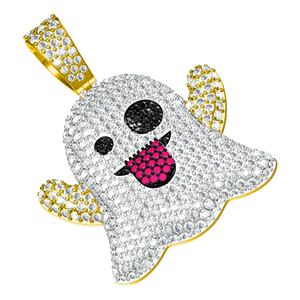 Pendentif Charme en Or Jaune 10 carats avec Diamant de Laboratoire Certifié IGI, Personnalisable, pour Cadeau de Fiançailles, Face Partielle Brillante - Product Image 6