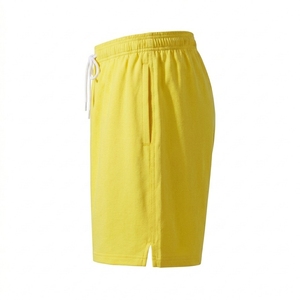 Shorts décontractés pour hommes, couleur unie, séchage rapide, style plage, taille élastique avec cordon de serrage, pour l'été et les activités de plein air - Product Image 4