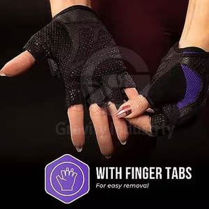 Guantes de Cuero para Levantamiento de Pesas, Cierre con Cordones, Antideslizantes, Equipo de Gimnasio de Alta Calidad, Bajo Precio, MOQ - Product Image 5