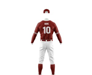 Hot Selling High Quality Men's Sportswear Baseball Uniform Set Breathable and Printed Adults Softball Uniform Wholesale Price - Product Image 3