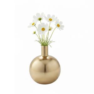 Juego de jarrones de metal con forma de bola dorada, creativos y populares, jarrones redondos para mesa, para bodas, jarrones de escritorio, precio de fábrica. - Product Image 1