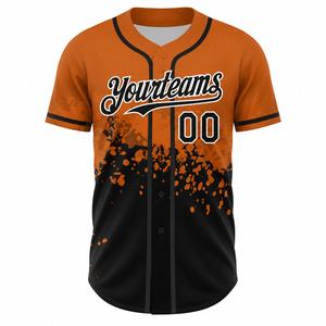 Maillot de baseball en polyester et coton de haute qualité avec logo personnalisé, vêtements d'équipe en gros, maillots de baseball légers à séchage rapide - Product Image 4