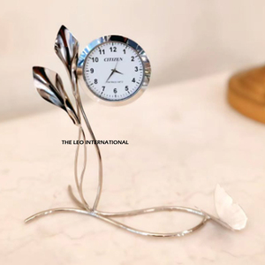 Easy Portable Corporate Gifts Advance Quality Gold Polished Bedside Decorative Desk <b>Clock</b> Office Table <b>Clock</b> - Product Image 4