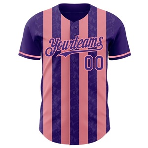 เสื้อเบสบอลผู้ชาย ชุดกีฬา เสื้อทีม โพลีเอสเตอร์ถัก แห้งเร็ว ระบายอากาศดี แบบสั่งทำพิเศษ ติดกระดุม - Product Image 2