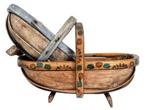 <b>Large</b> Wooden <b>Basket</b> Handcrafted For Storing Fruits Vegetables And Other Household Items With Style - Product Image 5