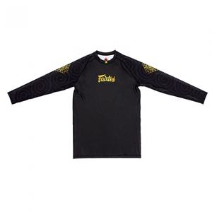 Rashguard de Jiu Jitsu Fairtex de qualité supérieure personnalisé Rashguard de compression MMA à manches longues personnalisé pour hommes et femmes - Product Image 5