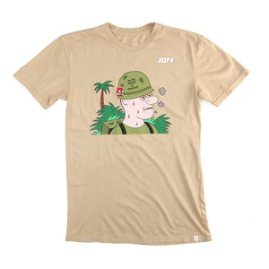 เสื้อยืดคอกลมแขนสั้นสีขาวกรมท่าสำหรับผู้ชาย ทรงปกติ สวมใส่สบาย เป็นมิตรกับสิ่งแวดล้อม ระบายอากาศได้ดี แห้งเร็ว ผ้าแคนวาส 220 กรัม - Product Image 5