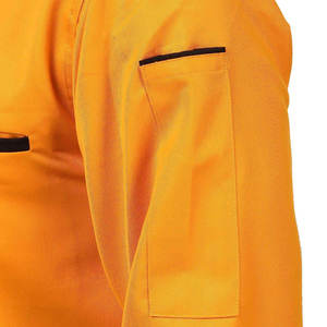 บริการ OEM เสื้อเชฟแบบยูนิเซ็กซ์ ชุดยูนิฟอร์มเชฟร้านอาหาร ผ้าโพลีเอสเตอร์/คอตตอนทอ / ดีไซน์แฟชั่นใหม่ OEM ผลิตตามสั่ง สวมใส่สบาย - Product Image 5