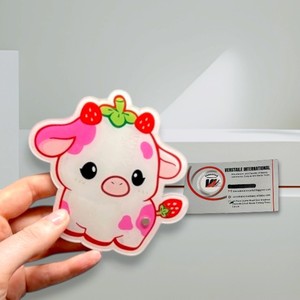 Tuiles à cils en acrylique rose fraise tendance, magnétiques, pour la fabrication de cils, avec logo personnalisé, motifs diamant, papillon, fleur, écologiques - Product Image 2