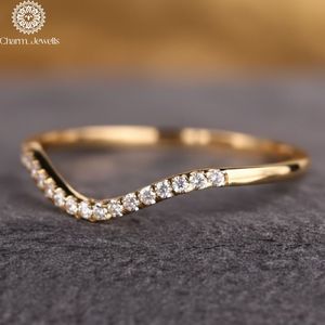 แหวนเพชรโมอิสซาไนต์ Charm_Jewells เงินแท้ 18K รับรองโดย IGI ดีไซน์แบบ Eternity Band ตัวเรือนแบบ Prong Setting ทรง Brilliant Cut แหวนหมั้นคลาสสิกสำหรับผู้หญิง - Product Image 2