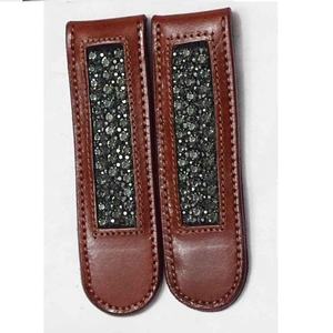 คลิปหนีบรองเท้าขี่ม้าทำจากหนังม้าทำจากวัสดุหนังสำหรับตกแต่งทำจากคริสตัลทนทาน - Product Image 1