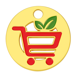 Llavero de Aleación de Zinc con Diseño de Logotipo Personalizado de Dibujos Animados, para Carrito de Supermercado, Ligero e Impermeable - Product Image 5