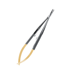 Porte-aiguille droit Castro Perma Sharp 14 cm, instrument chirurgical dentaire en acier inoxydable, kit de microchirurgie de précision pour sutures - Product Image 2