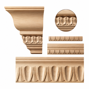 Perfiles de Moldura de Madera Sólida Modernos y de Lujo, Personalizados OEM, Duraderos, Ecológicos, Superficie Lisa, Fácil Instalación, Diseño 3D, Decorativos - Product Image 2