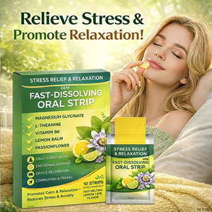Tiras Orales <span class=keywords><strong>de</strong></span> Disolución Rápida para Alivio del Estrés y Relajación, Suplemento Dietético para Calmar la <span class=keywords><strong>Ansiedad</strong></span>, OEM ODM Venta al Por Mayor - Product Image 3