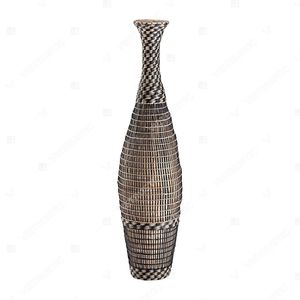 Vietrustic Bamboo <b>Frame</b> Black Woven <b>Plant</b> and Vase Seagrass Vase Table Jar Holder <b>Plant</b> Vase - Product Image 4