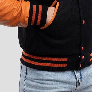 Chaquetas Clásicas de Invierno Estilo Universitario Varsity, 100% Lana, Mangas Farol, Bordado Personalizado, Ropa Deportiva, Streetwear - Product Image 6