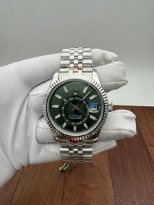 Reloj Mecánico Automático de Lujo GMT de Alta Calidad con Esfera Verde, Brazalete Jubilee, Bisel Acordonado, Cristal de Zafiro, Movimiento ETA, 40 mm - Product Image 3