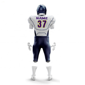 100% Polyester Men's American Football Uniform Short Sleeve Front Quick Dry Breathable Adjustable Strap Customized Team <b>Name</b> - Product Image 4