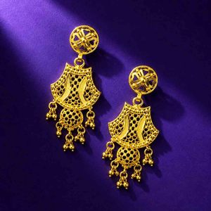 Wholesale 14K18K24K Micron Gold Plated Forming Dangle Earrings Fashion Earrings Middle Eastern <b>Bridal</b> Festive Party Earrings Set - Product Image 2
