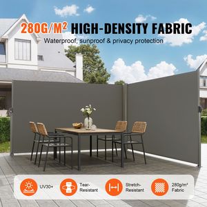 Schermo per la privacy da esterno in alluminio 63FT X 236FT # 280g #   Poliester # Impermeabile #   Tenda da Sole Retrattile per Patio - Materiale in Tela PC - Product Image 2