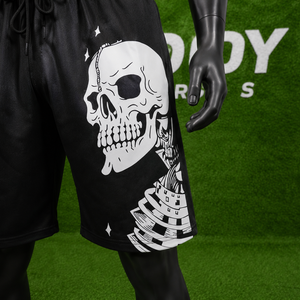 Shorts en molleton épais pour homme, style streetwear, avec motif squelette personnalisé, coupe ample, Y2K, Hip Hop, Punk, Gothique - Product Image 6