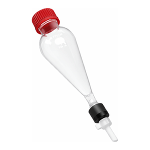 Entonnoir de séparation Pyrex Squibb avec valve en PTFE et embout fileté pour la séparation des liquides en laboratoire - Product Image 2