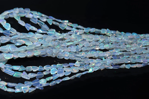 Cuentas de piedra de ópalo etíope de alta calidad, pepitas naturales lisas de 4-6mm para la fabricación de joyas - Product Image 2